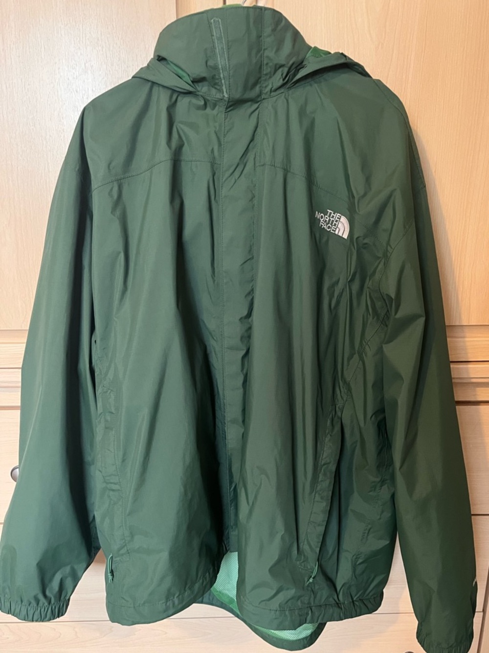 The North Face Men’s Hyvent Waterproof Hooded Jacket, Forest Green, XXL